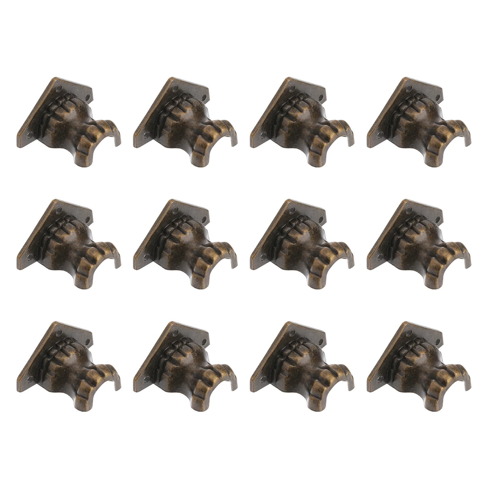 

20pcs Alloy Feet Vintage Support for Jewelry Gift Wooden Wine Box Corner Protectors Case Wine Box Retro Decor Furniture Legs