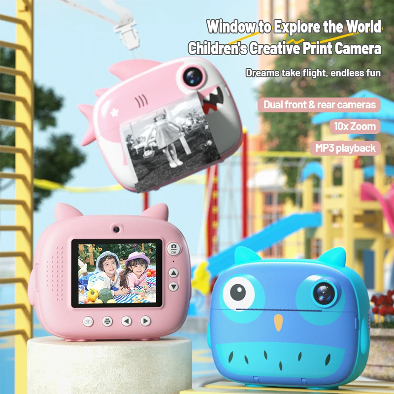 

Children 720P 1080P HD Digital Camera Toys Instant Print for Kids Thermal Print Camera Instant Print Photo Video Boys Girls Gift