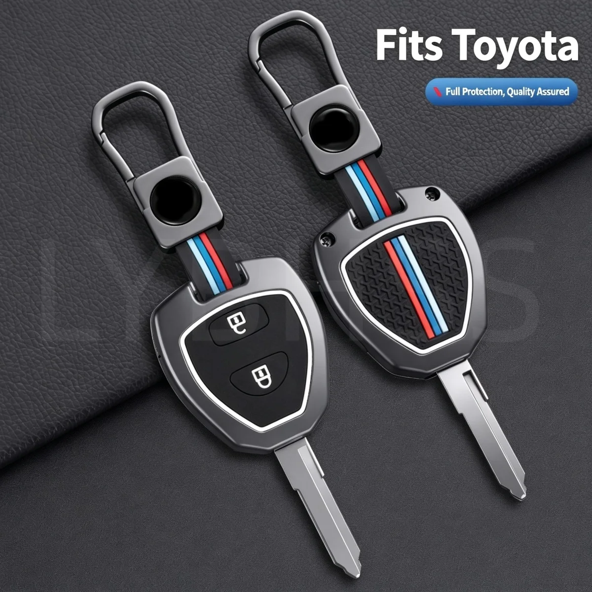 For Toyota Crown Avalon Venza Matrix Yaris 4Runner Corolla Camry Reiz RAV4 2 3 4 Buttons Shell Fob Keychain Car Key Case Cover