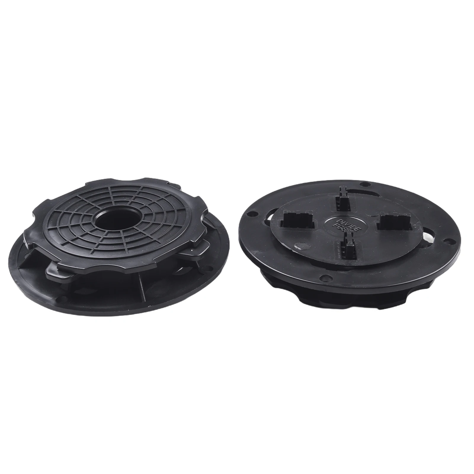4PCS/Set Height Adjustable Decking Support Pedestal Set Continuous Drainage System Durable&High Weight Capacity Black Pedestal
