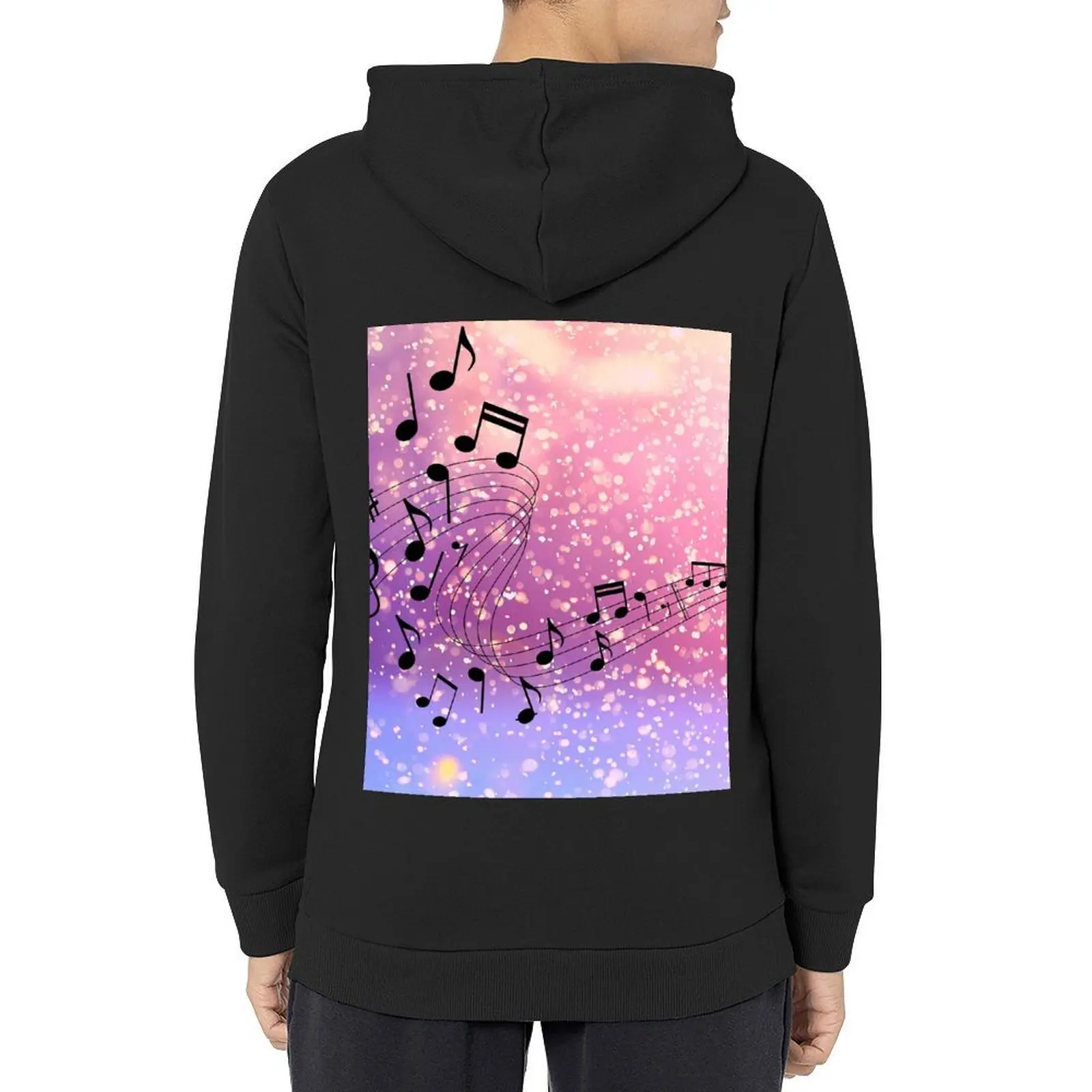 

Sparkling Music Notes Hoodie blouse men's coat men's clothes men's autumn clothes new in hoodies & sweatshirts