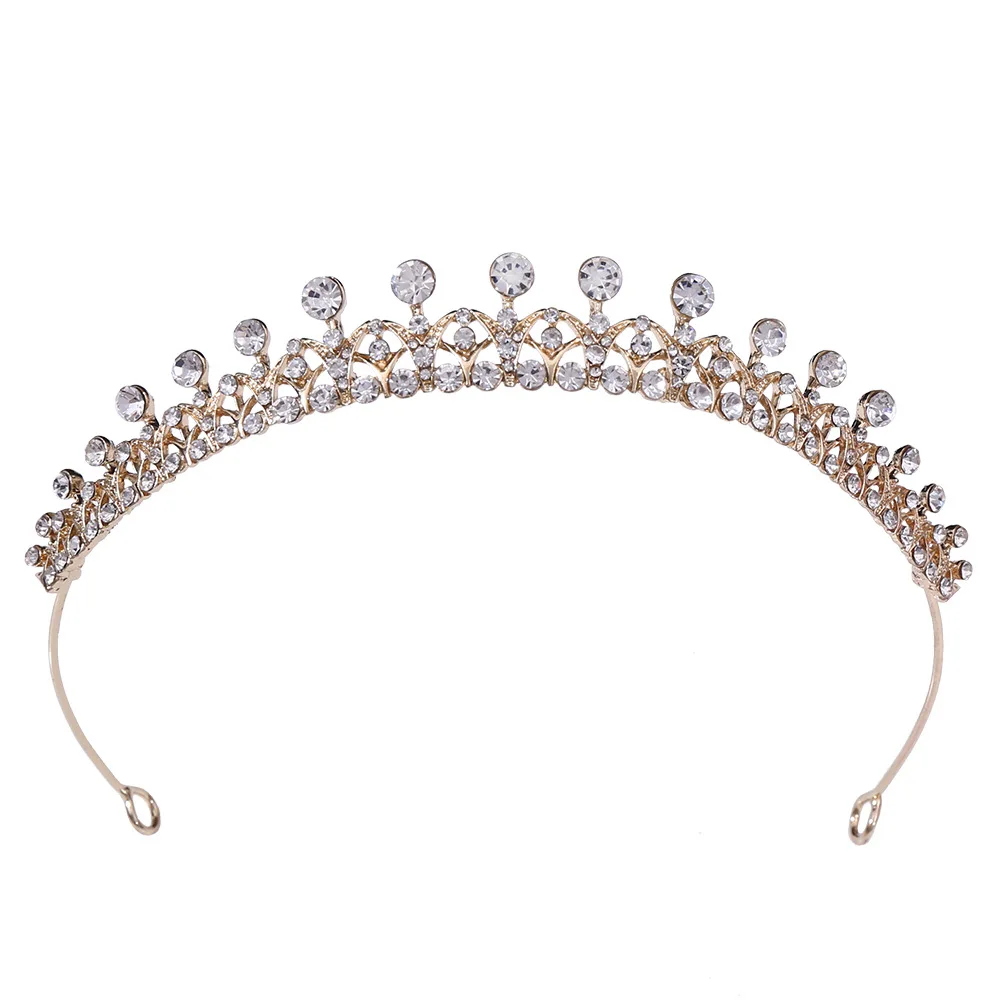 

Fine Encrusted Rhinestone Alloy Fashion Hairband Bling Sparkly Crystal Diamond Hair Accessories For Holiday Birthday Gift