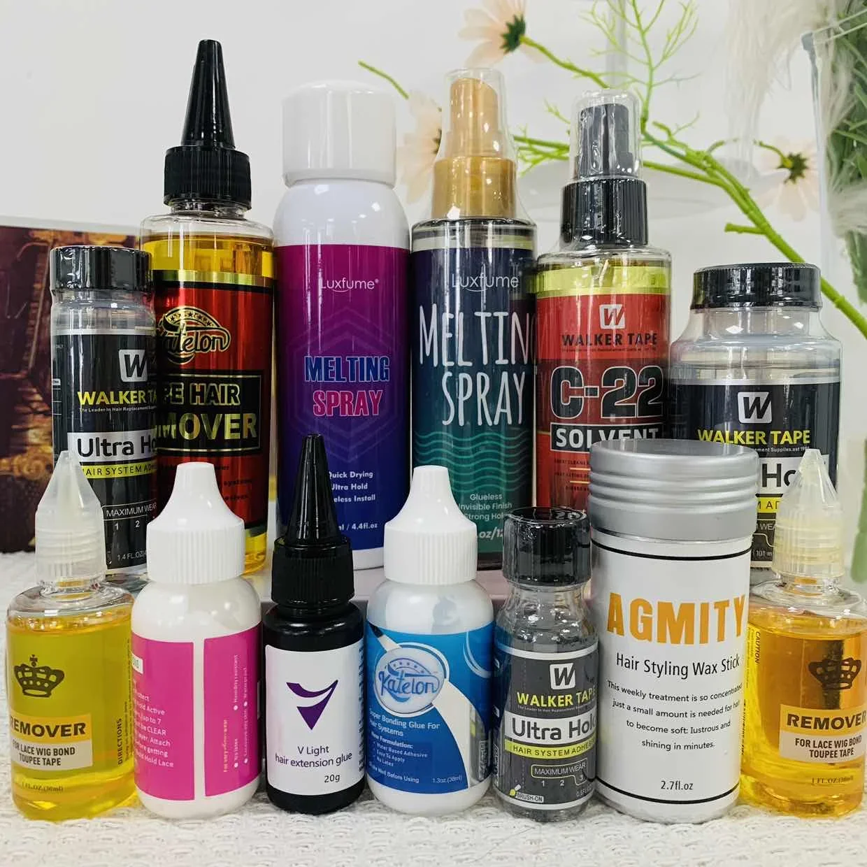 

Клей для передних париков, водонепроницаемый комплект для установки париков, водостойкий клей для париков, аксессуары для париков, плавящийся спрей
