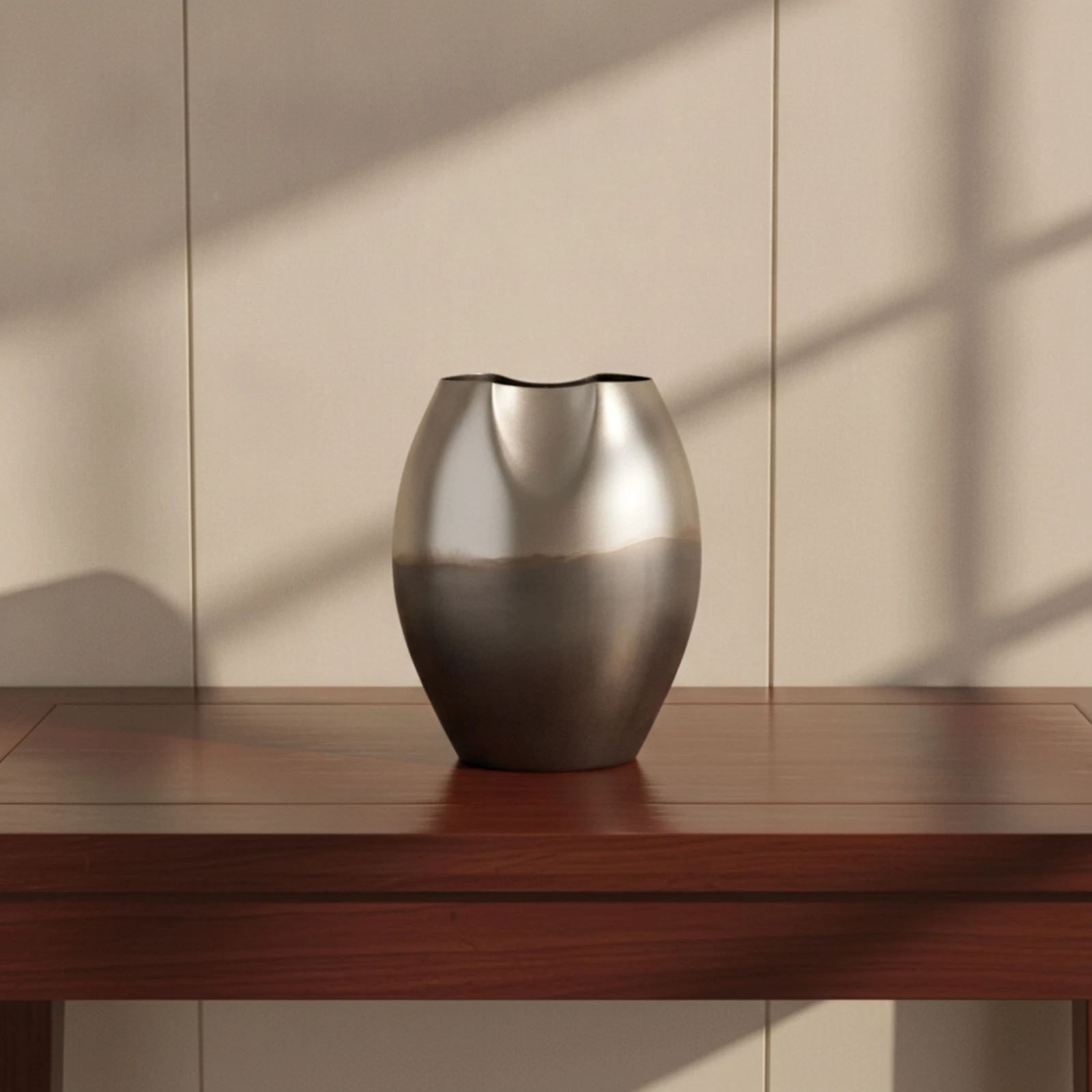 Decorative Vase Abstract Aluminum Vase Flower Holder Gradient Vessel Sculptural for Home Decorators, Living Room, Tabletop
