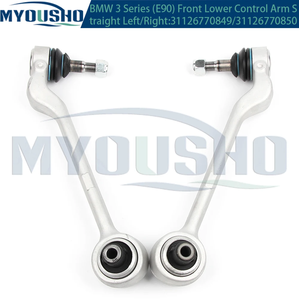 Myosho-brazo de Control de suspensión delantera, brazo recto para BMW serie 1, 3, E90, E91, E92, E93, E81, E82, E88, X1, E84, 31126770849,