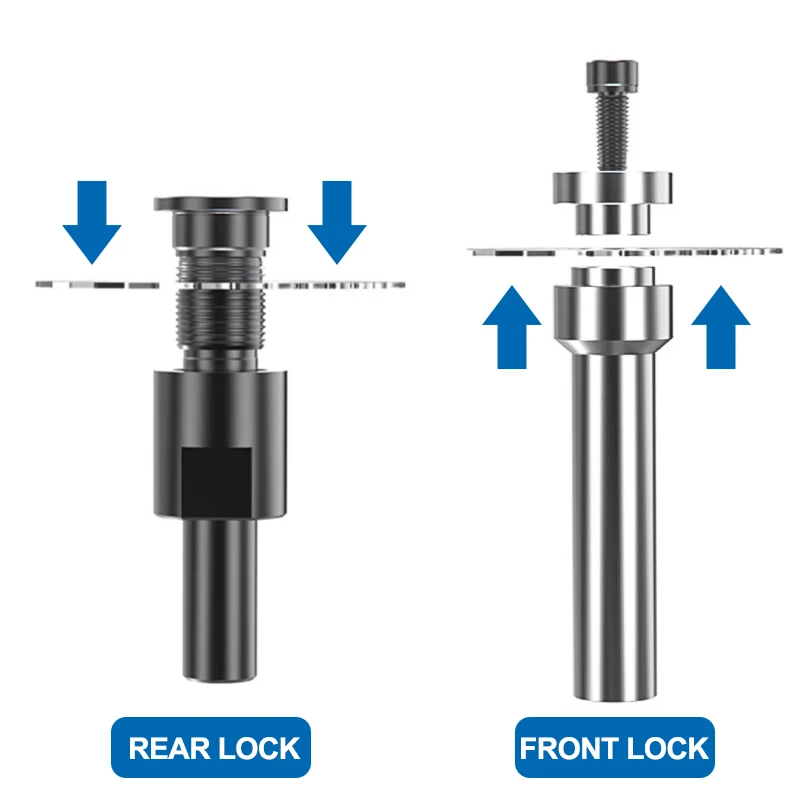 Xcan Sägeblatt dorn 10/13/16/22/25/27mm vordere hintere Verriegelung Schlitz sägeblatt halter cnc Schlitz bearbeitung Metalls chneid werkzeug
