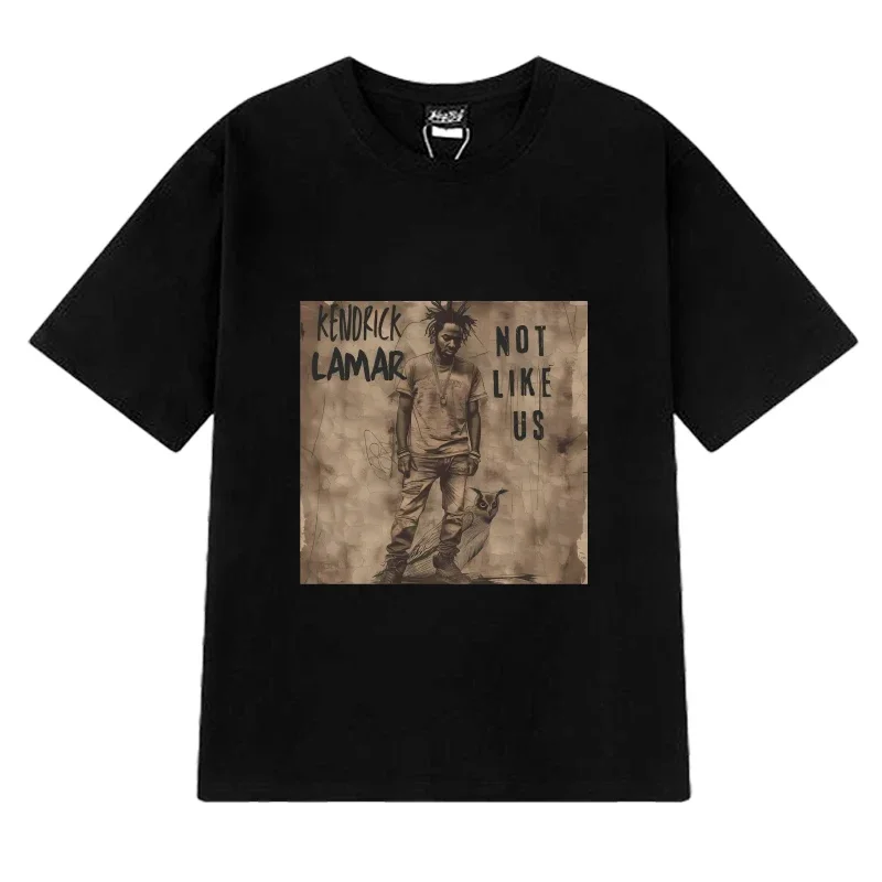 

Vintage Kendrick Lamar Hip-hop graffiti Graphic T shirt Men Women Oversized streetwear Unisex 100% Cotton short sleeve T-shirts