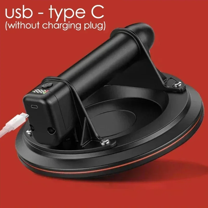 8Inch Elektrische Vacuüm Zuignap 200Kg Laden Zware Vacuümstrooier Voor Tegel Adsorptie Granieten Glas Tillen Usb-Type C