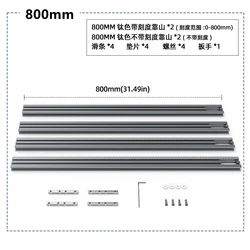 Rail de guidage de gravure à rainure de fraisage pour machine de coupe, support réglable, guide auxiliaire, calcul rapide, outils de travail, 800mm