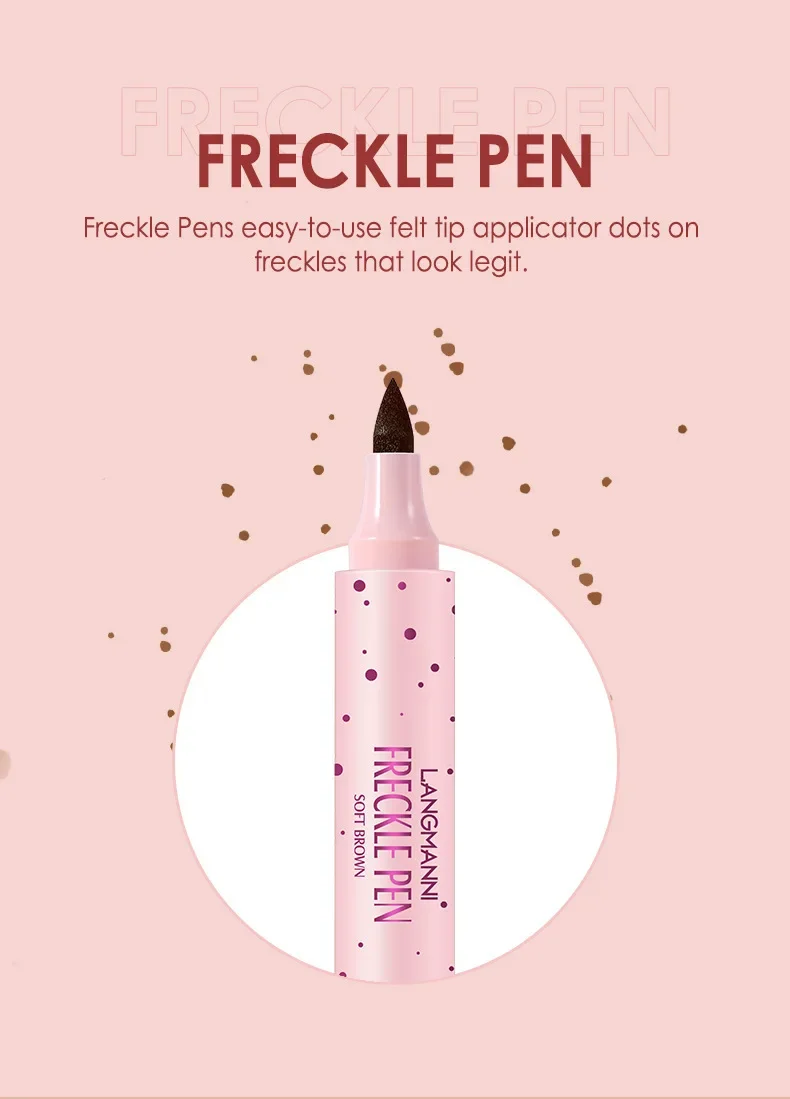 ラングマニ シミュレーションそばかすペン ナチュラル ワイルド 防水 長持ち 簡単カラー ノーメイク メイクアップツール