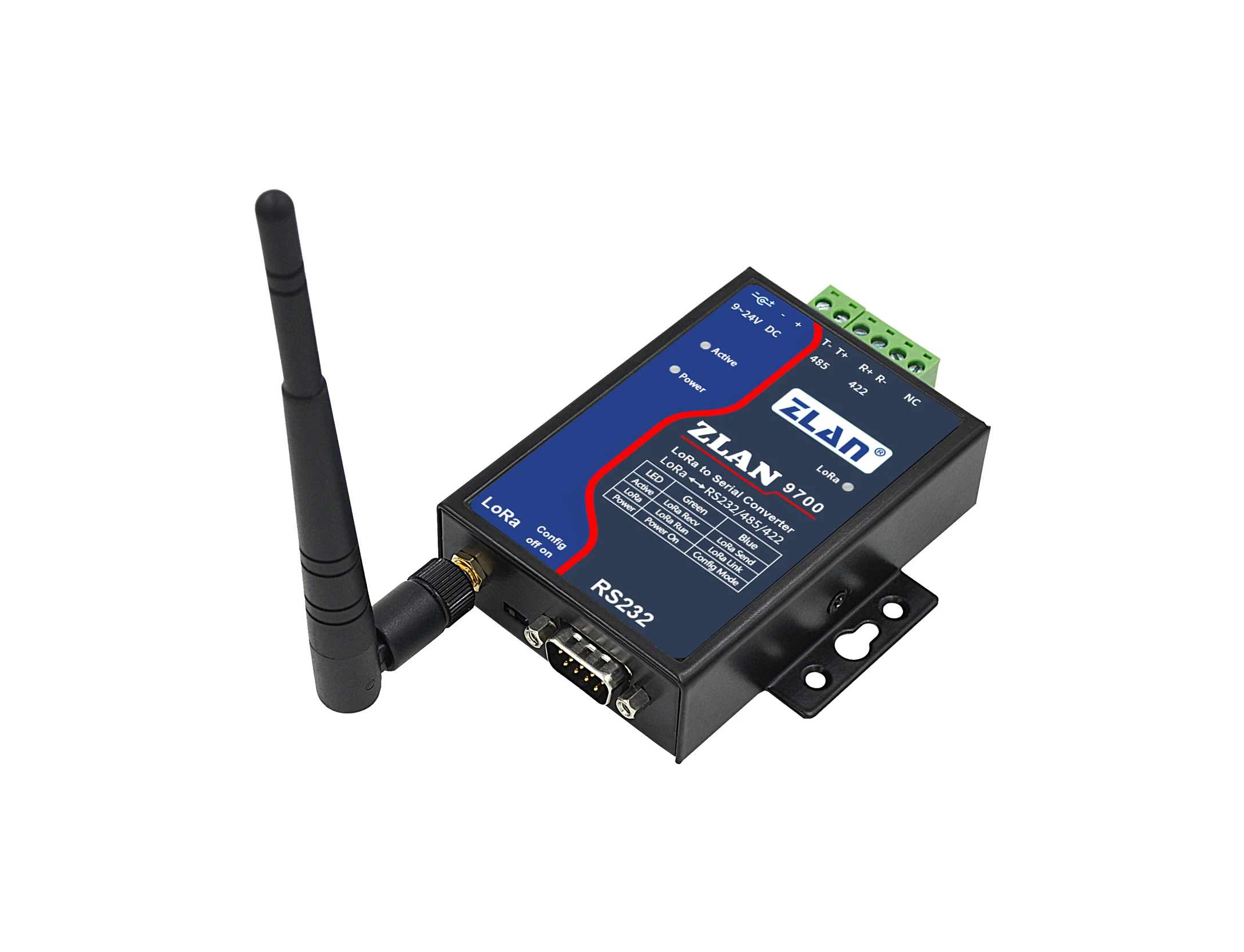 Sem fio Lora Módulo Serial, RS232, RS485, RS422 para LoRa Converter, ZLAN9700