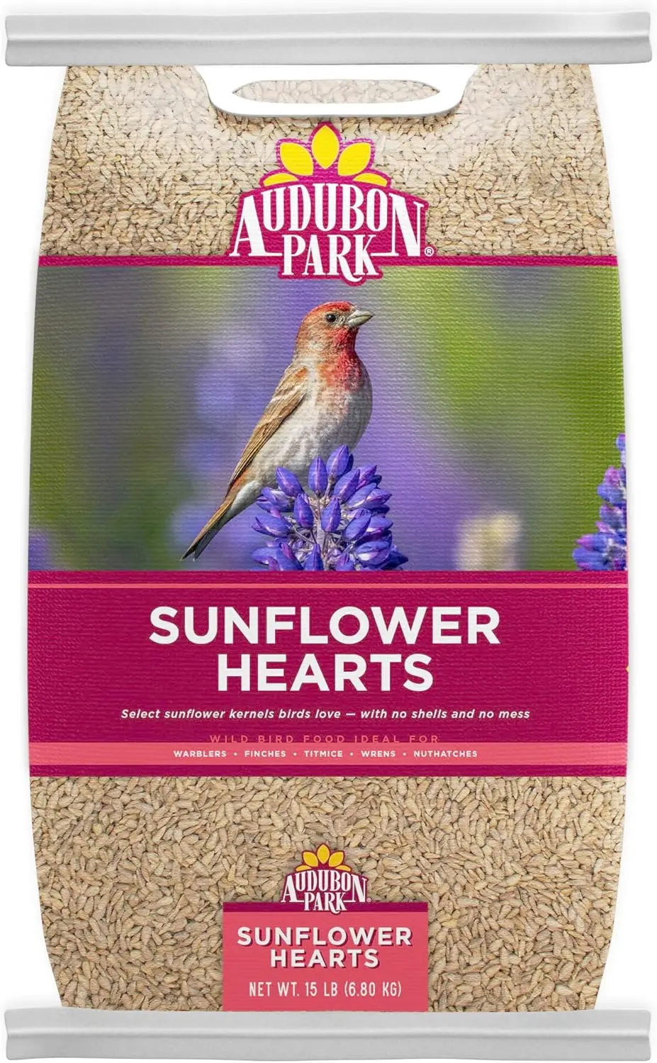 

Семена подсолнечника Park Sunflower Hearts для диких птиц, для уличных кормушек, 15 фунтов. Сумка