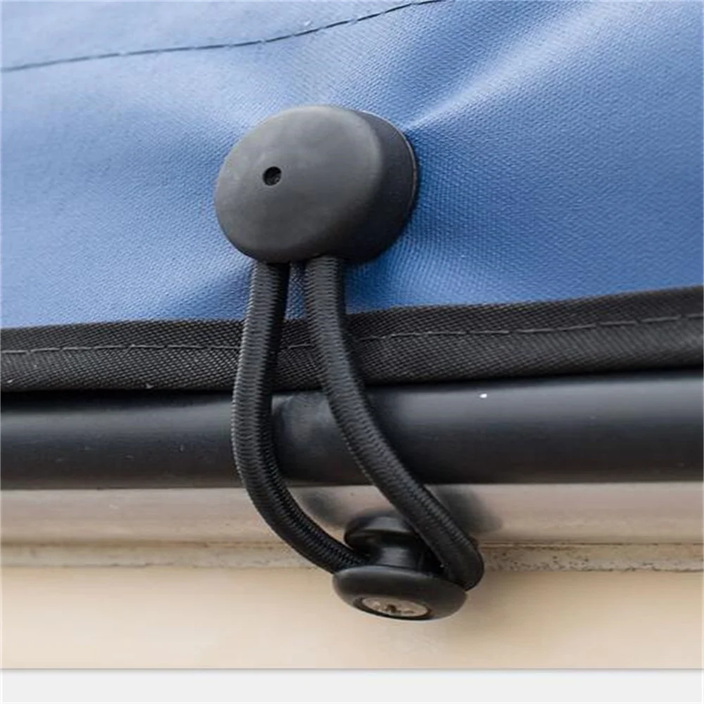 10 Sets Bungee Shock Cord Clip Loop With Knob For Boat Truck Tarp Canvas Cover 4000C00