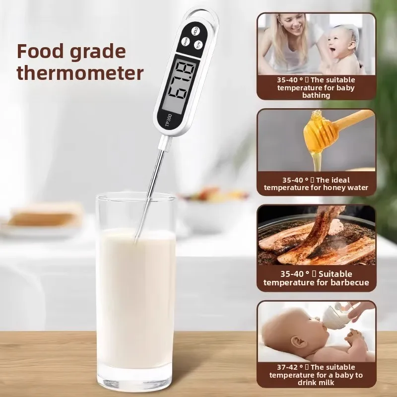 Electronic Probe Type High-Precision Baked Food Center Water Oil Milk Kitchen Thermometer