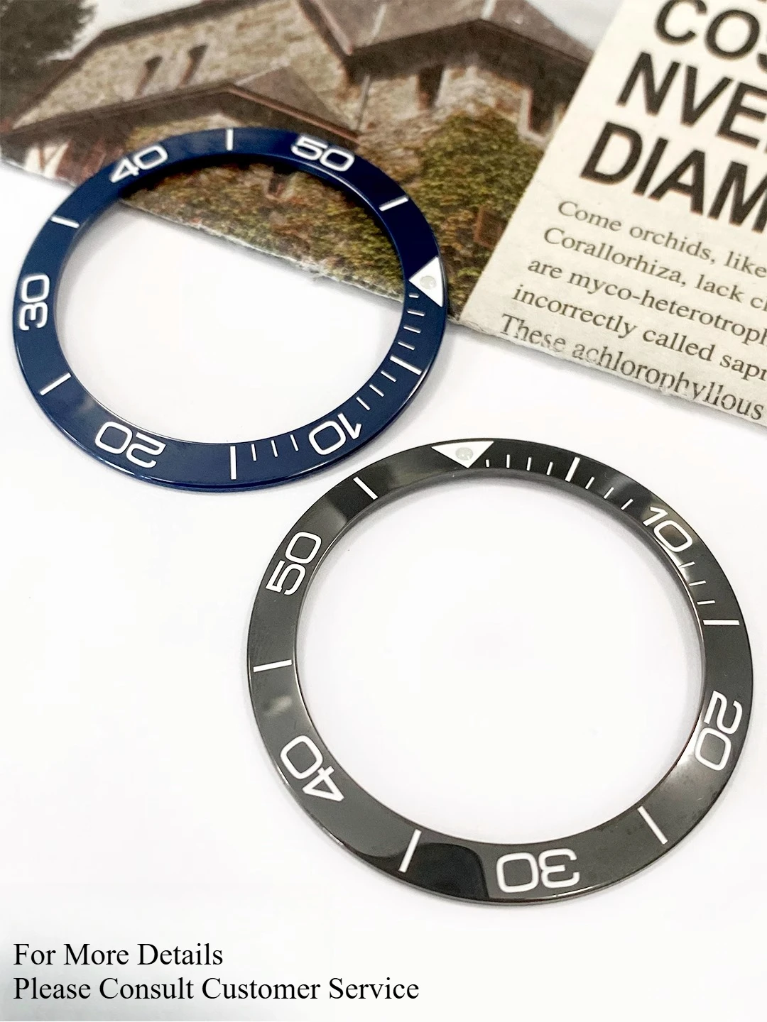 Accesorios de reloj para Concas Sports Series L3.782, anillo exterior de 43mm de diámetro, anillo de escala de cerámica