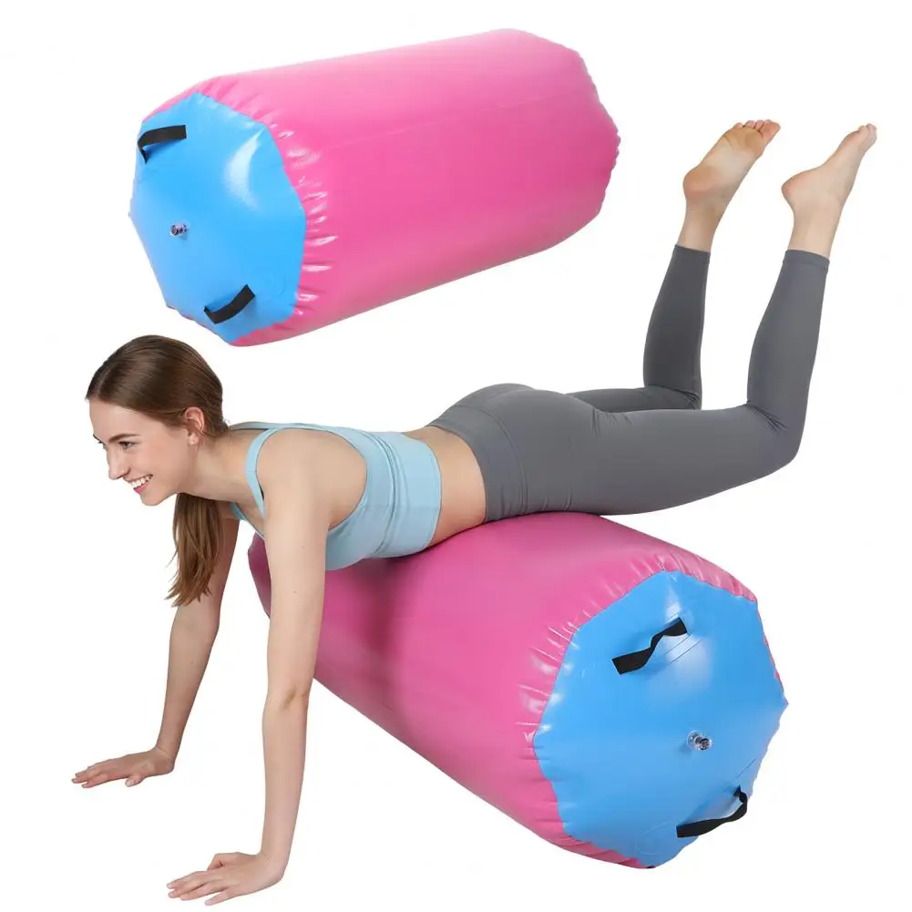Gymnastics Air Barrel, Inflatable Tumbling Roller Mat With Air Pump, Back Handspring Training Air Tumbler Octagon Barrel