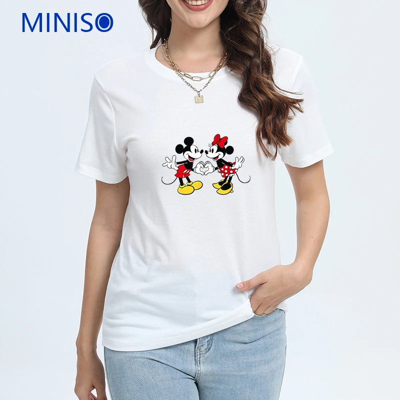 

Disney Mickey Creative Print Women New In Summer Clothing Short Sleeve T-Shirt Suit Athleisure Fashion Trend