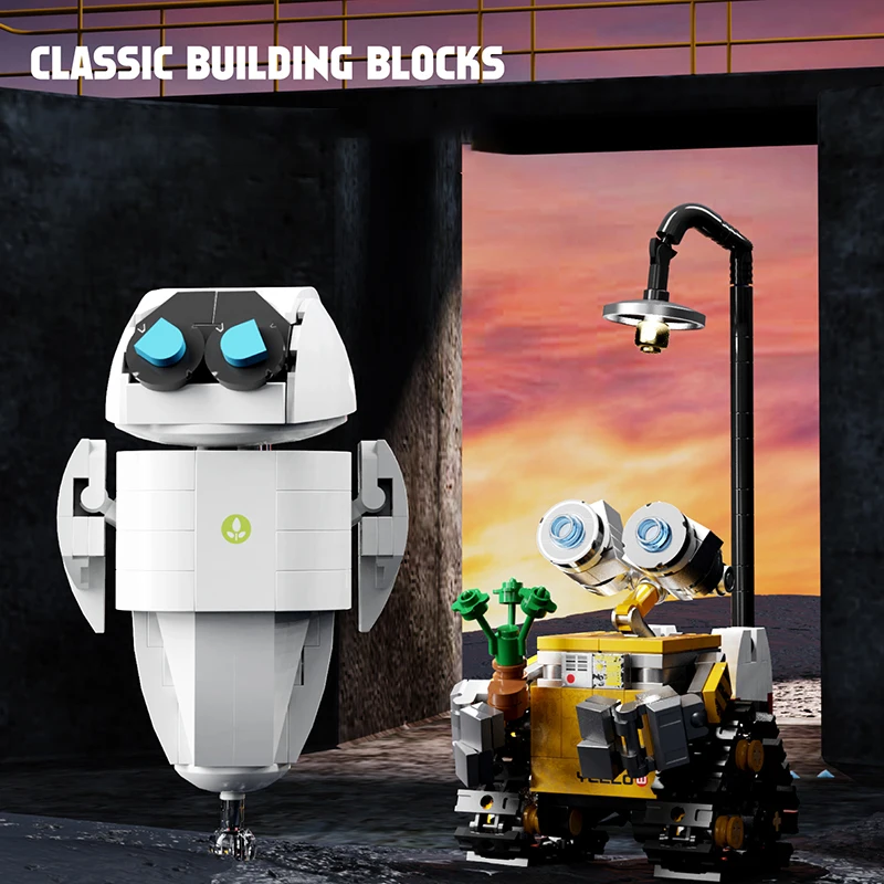 Movie Expert Robot Mini Building Blocks Model Action Figures Construct Bricks Puzzle Toys Assembling Toy Gifts for Kids boys