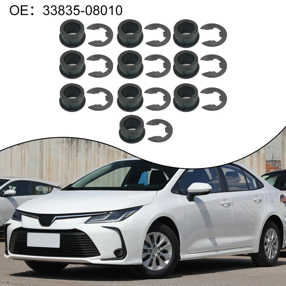 10x For Toyota For Corolla 04-10 Shifter Cable Bush Bushing Kit Gear Shifter Cable Linkage Bushing Sleeve Alto Both Ends Grommet