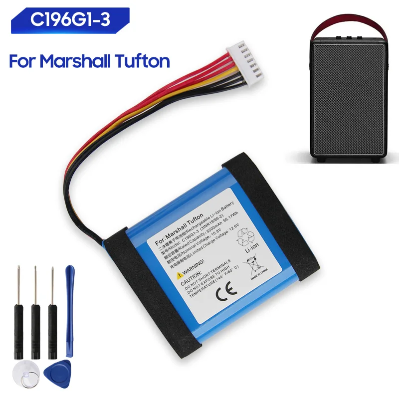 

Сменный аккумулятор C196G1-3 для Marshall Tufton Bluetooth Открытый Bluetooth-динамик 5200 мАч
