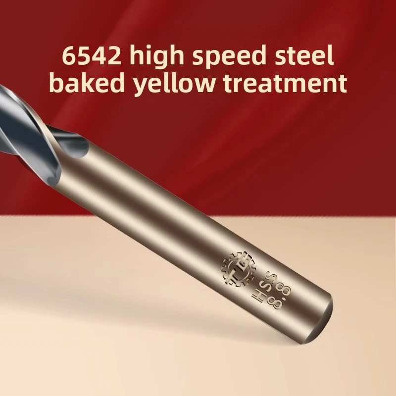 TG عالية السرعة الصلب 6542 توالت أسود أصفر تويست مثقاب الخشب مستقيم عرقوب أداة ثقب الحفر في المواد المعدنية الفولاذ المقاوم للصدأ