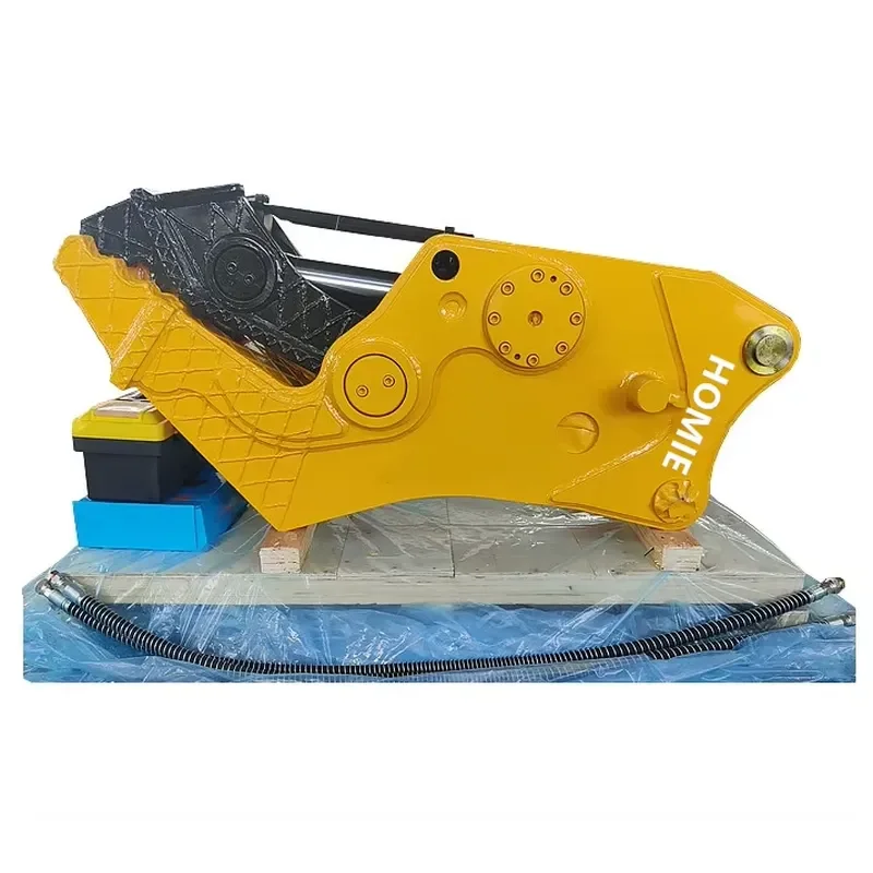 HOMIE 3t 4t 5t Mini Small Excavator Concrete Pulverizer Attachment Hydraulic Second Demolition Rock Stone Crusher for