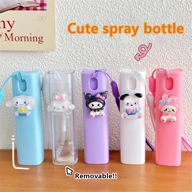 Cute Sanrio Spray Bottle Mini Portable Travel Spray Bottle Toner Perfume Cosmetics Dispensing Bottles Alcohol Spray Bottle Gifts