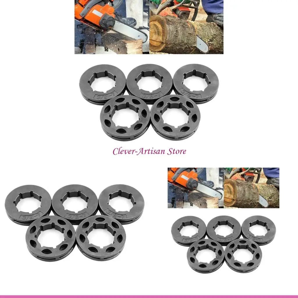 

E06B 5 PCS/SET 7T Sprocket для обода 3/8 "шага для замены бензопилой MS360 MS310