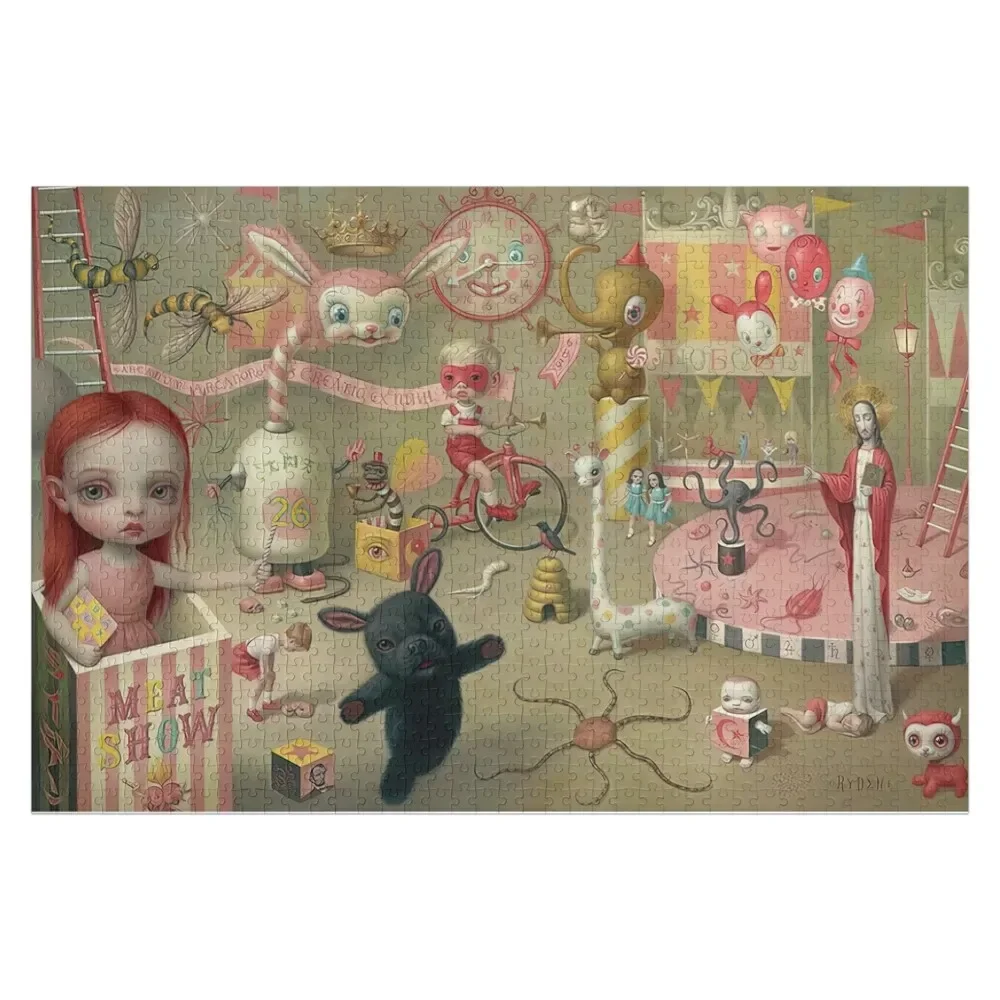 Mark Magic Circus Jigsaw Puzzle Custom With Photo Customized Picture Jigsaw Custom Personalized Wooden Name Puzzle