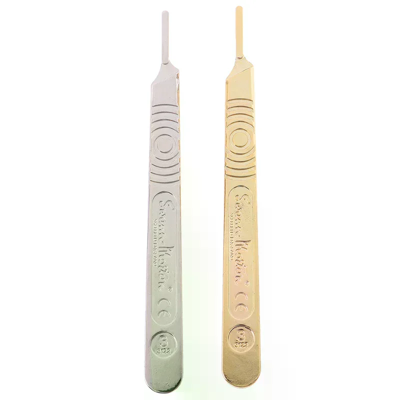 Scalpel Handle Fits Blade Stainless Steel Surgical Hilt / Plastic Surgical Hilt Engraving Hand Tools Surgical Blade