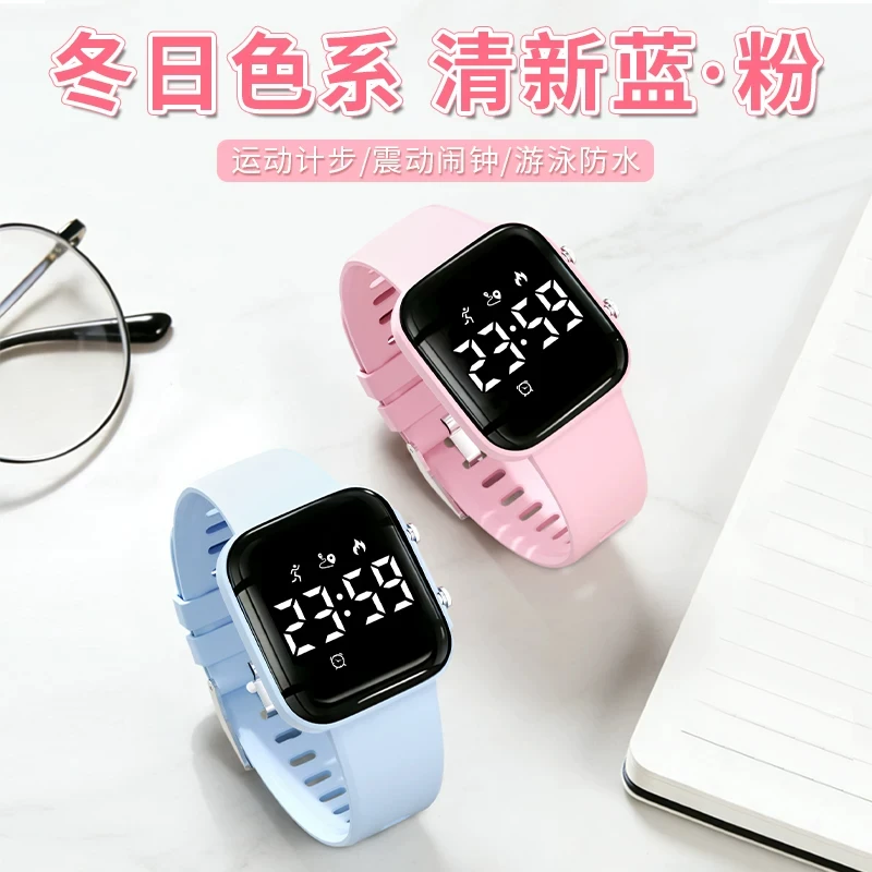 Magnetic Charging No App Smart Watch for Women Fitness Running Hiking Swimming Waterproof Silent Vibrating Alarm Pedometer
