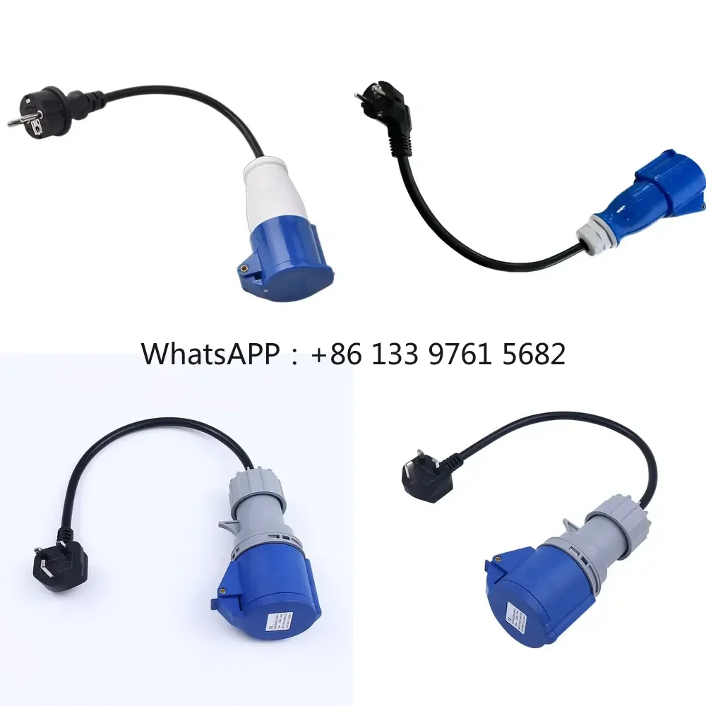 WSQ CEE-Eu Industrial Electric Plug Connect Socket Schuko Extension Cord 3PIN Industry Plug CEE PLUG 32a 16A 250VExtension