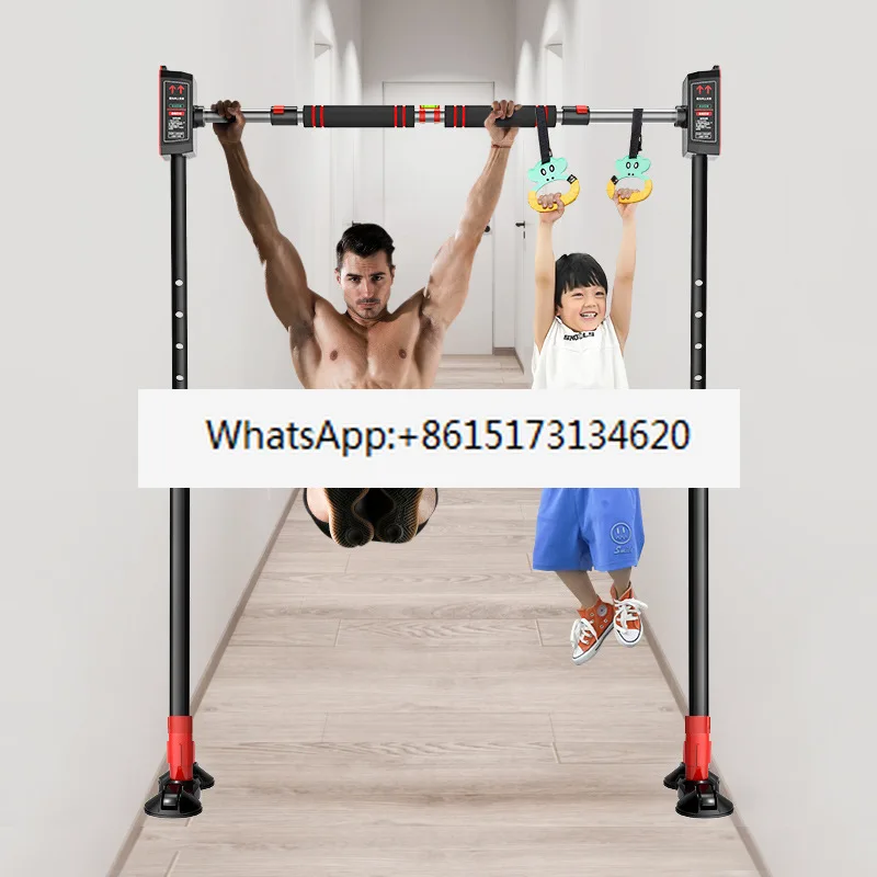 Horizontal Bar Household Indoor Wall Pull-Up Without Punching, Home Fitness Equipment on the Door Stretching Boom
