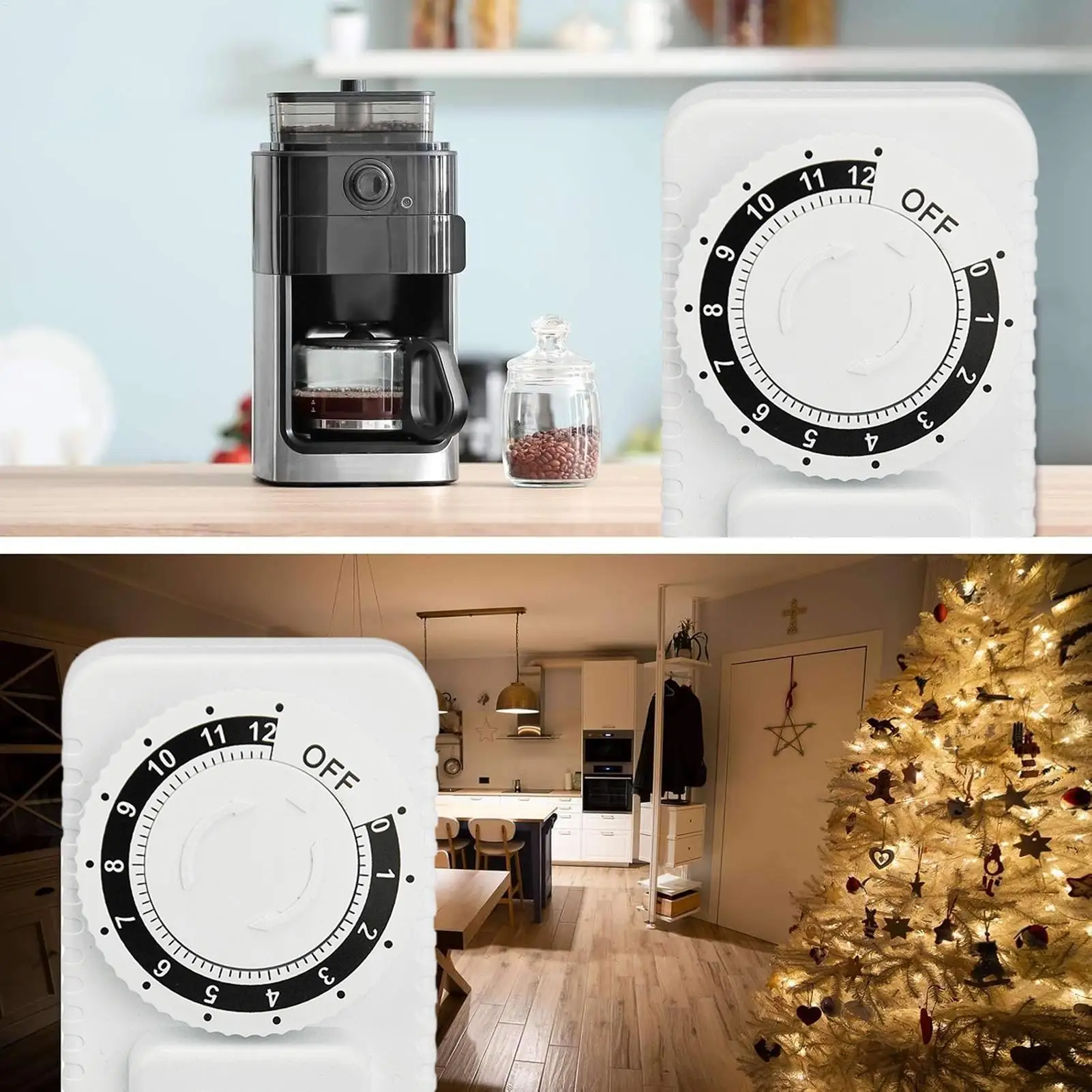 USA Plug Timer adapter Power Socket Adjustable Kitchen Timer Outlet Energy Saving Versatile Auto Shut Off For Electric Fans