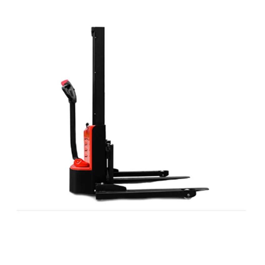 1000kg Single Mast Electric Pallet Stacker with Straddle Leg
