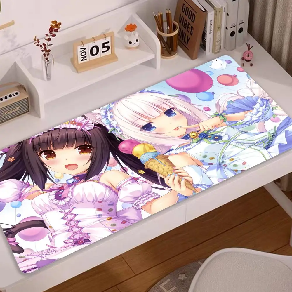 

Mousepad XXL Home HD Computer Desk Mats MousePads Nekopara Carpet Gamer Office Laptop Soft Mouse Mat Desktop Mouse Pad