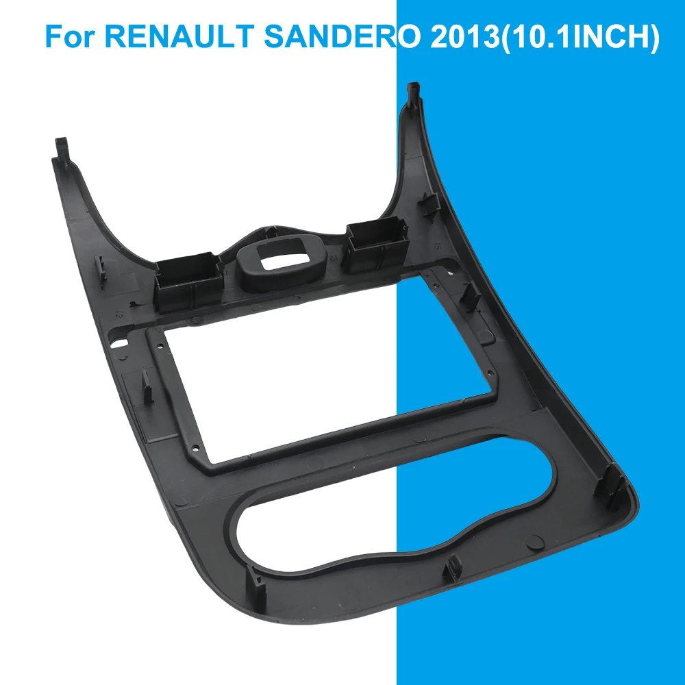10.1 นิ้วรถสเตอริโอกรอบ 2 Din วิทยุ Dash กรอบติดตั้งสําหรับ RENAULT SANDERO 2013 สายอะแดปเตอร์ Canbus ถอดรหัส