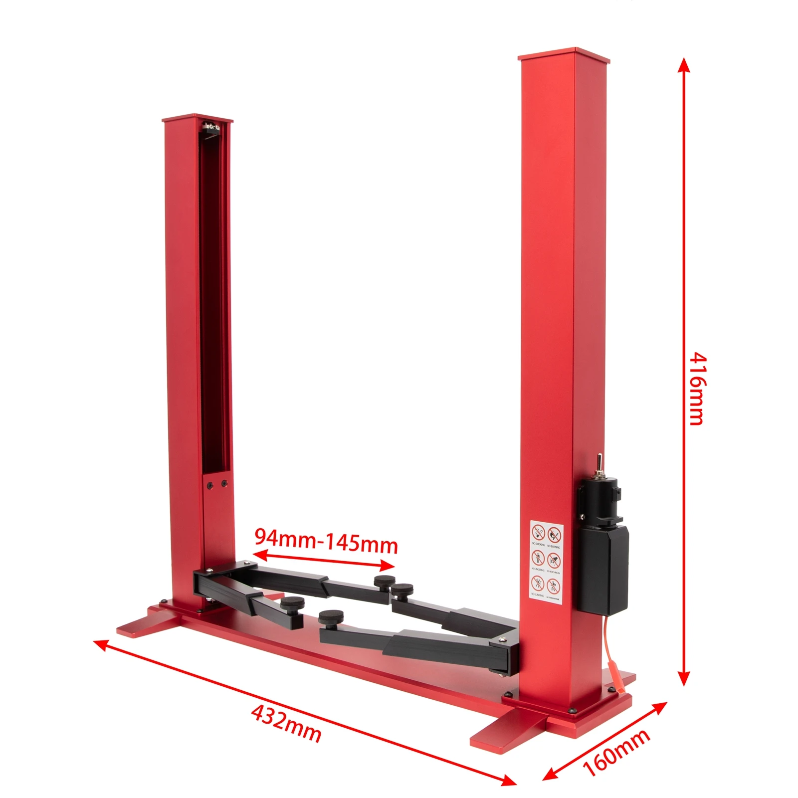 Universal Car Two Posts Adjustable Lifter Rack Lifting Stand