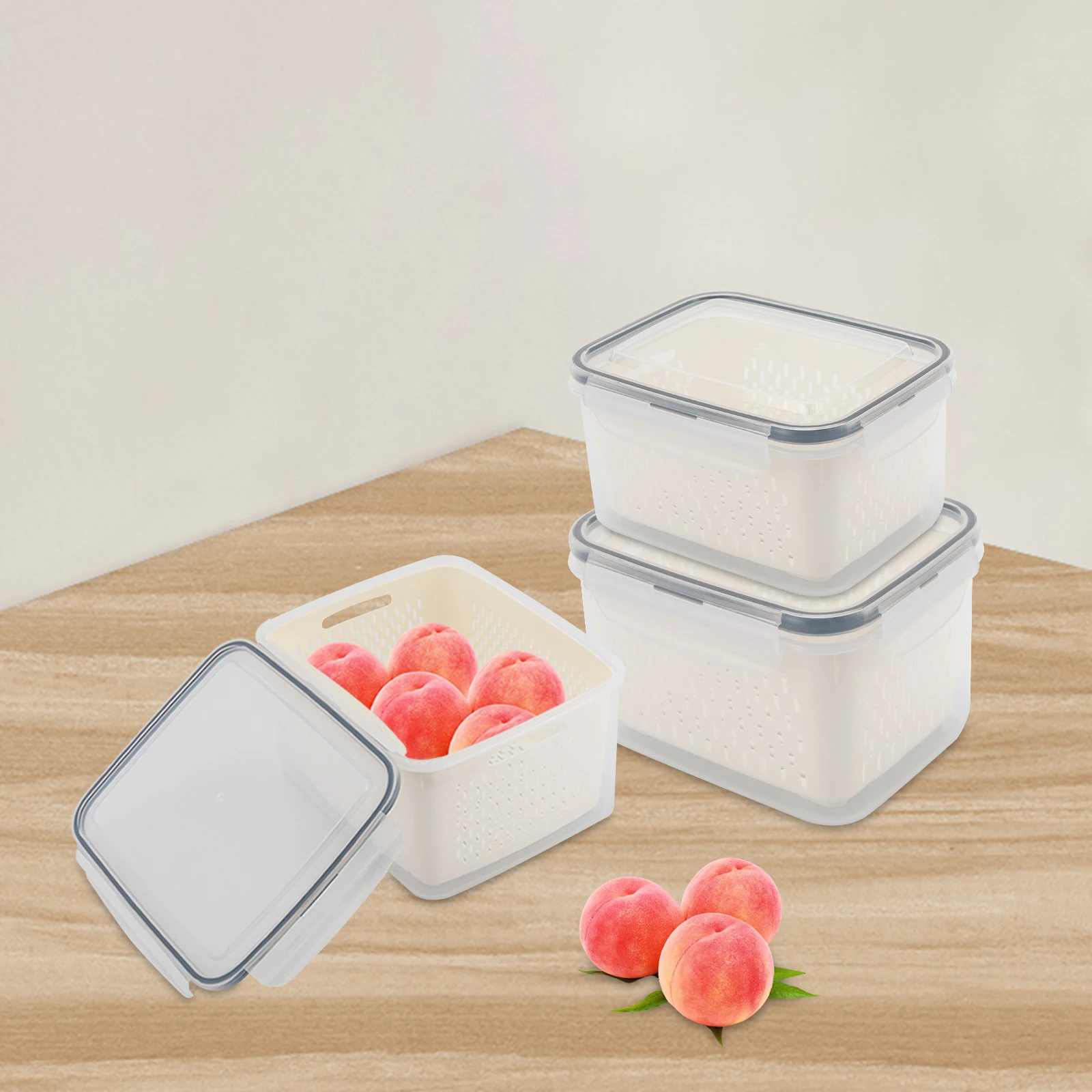 

Fruit Vegetable Portable Storage Containers for Fridge