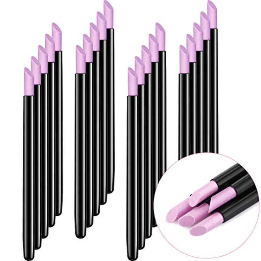 

20 Pieces Pumice Stone Nail File Cuticle Stone Pusher Nail Sanding Sticks Art Pen Cuticle Remover Trimmer Buffer Manicure Tools