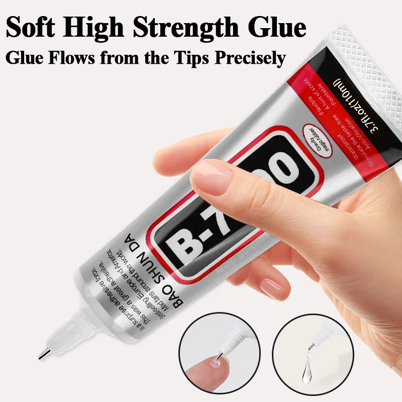 15-110 ml B-7000 Transparent mobile phones Repair Adhesive jewels Adhesive Universal Binders glass Metal Plastic ceramics Strong Waterproof Anti-Clogging 3-10PCs