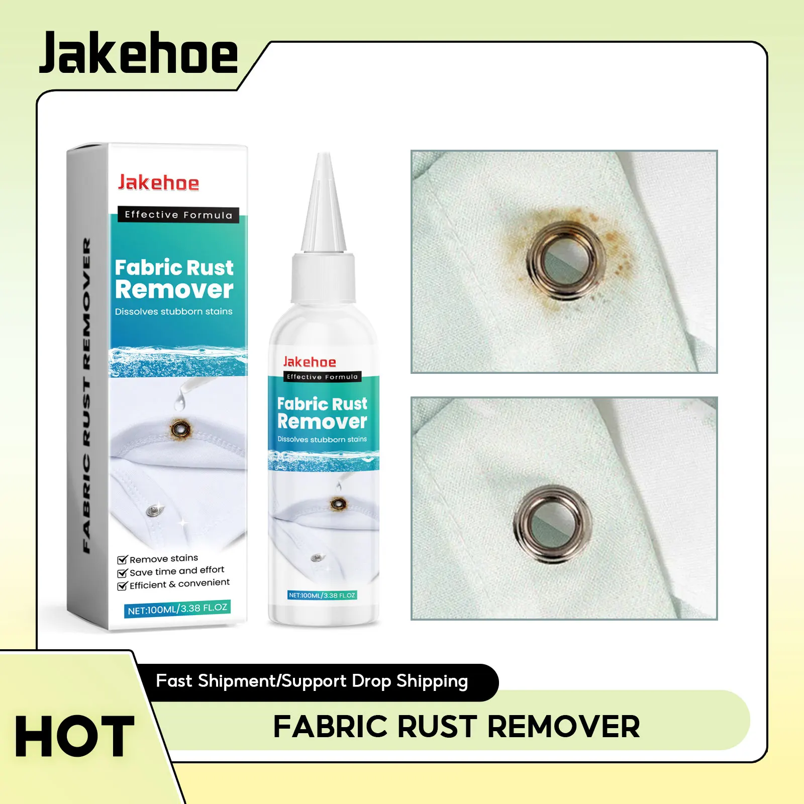 

Fabric Rust Remover Garment Stubborn Stain Cleaner Waterless Clothing Cleaning Clothes Rust Stain Clean Clothes Cleansing Agent