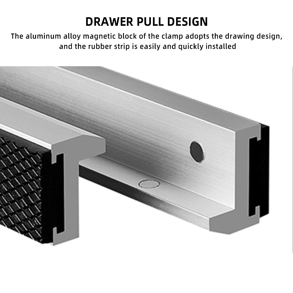 Vise Jaws with Strong Magnetic Universal Soft Vice Jaws Pads Covers Vice Jaw Protective Sleeve for Any Metal Vice 2PC