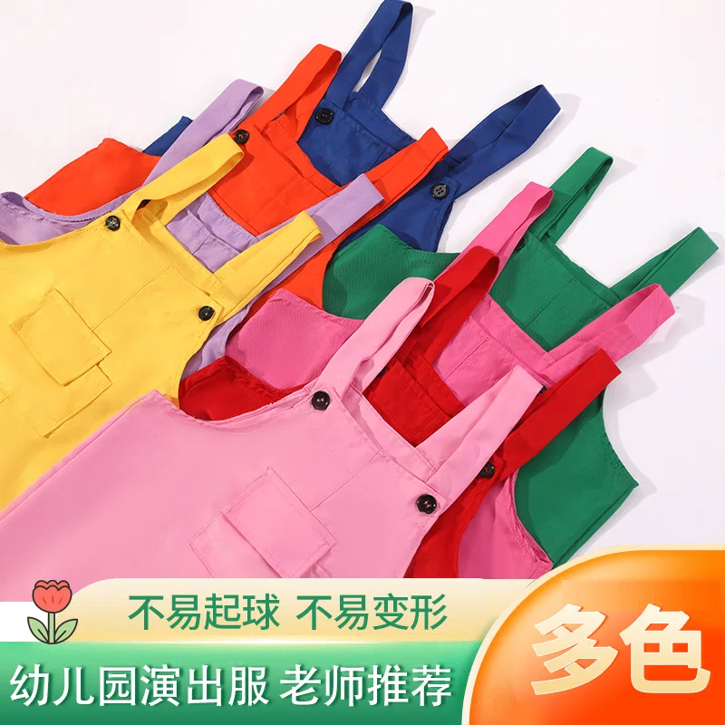 Summer New Arrival Children's Candy-Colored Bib Overalls for Boys and Girls, Korean Style Lightweight Casual Summer Outfit