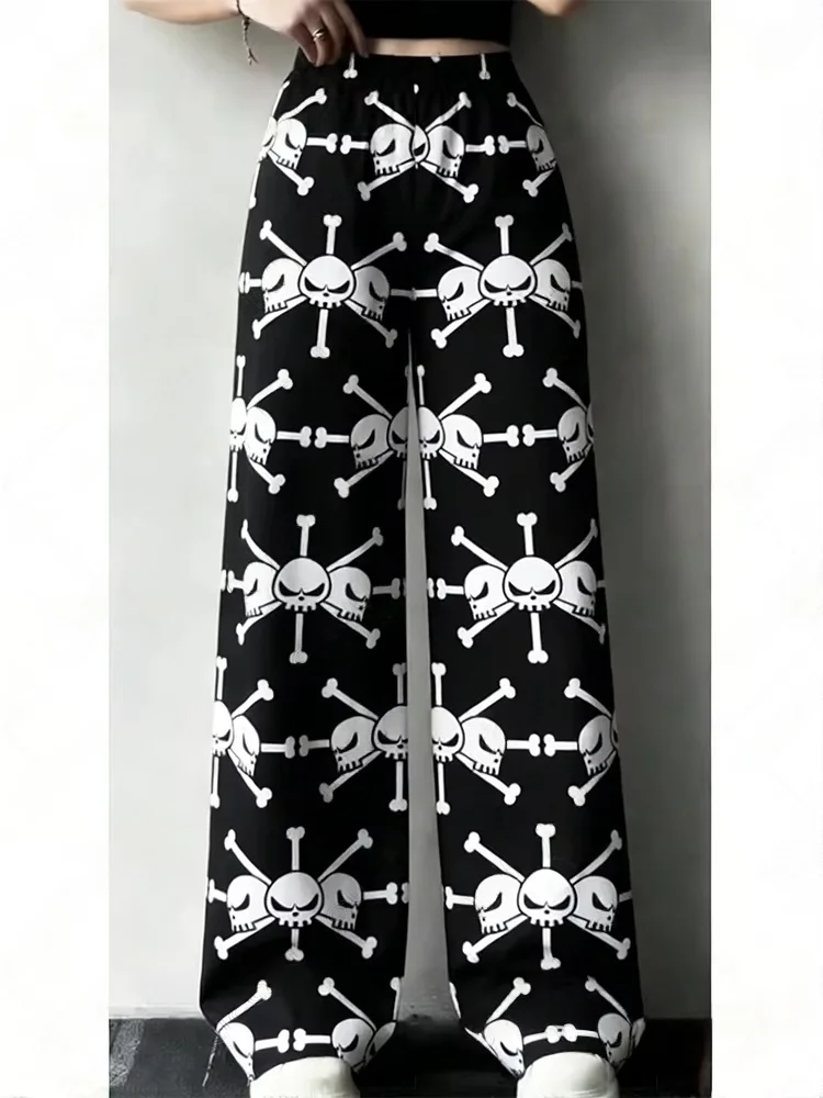 

2026 New Anime One Piece Pajamas Pants For Kids Men Women Casual Sports Pants Fashion Street Long Pants Family Homewear Clothing