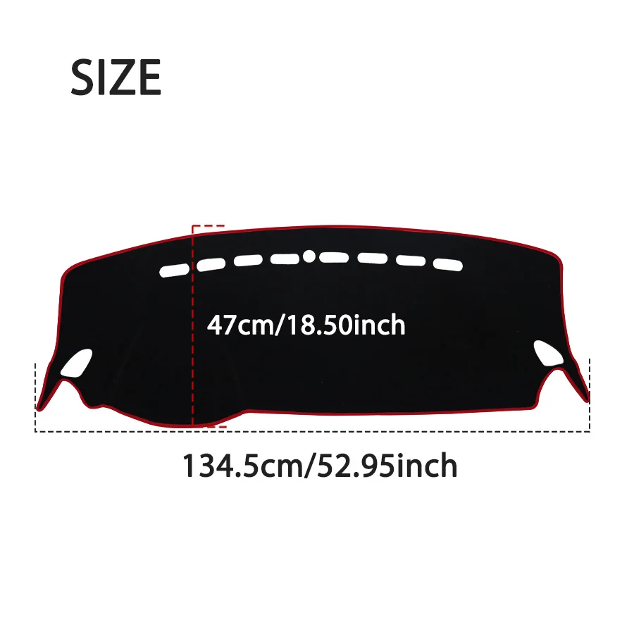 For MG ZS Car Dashboard Cover Avoid Light Pad Instrument Platform Cover Mat Carpet Accessories