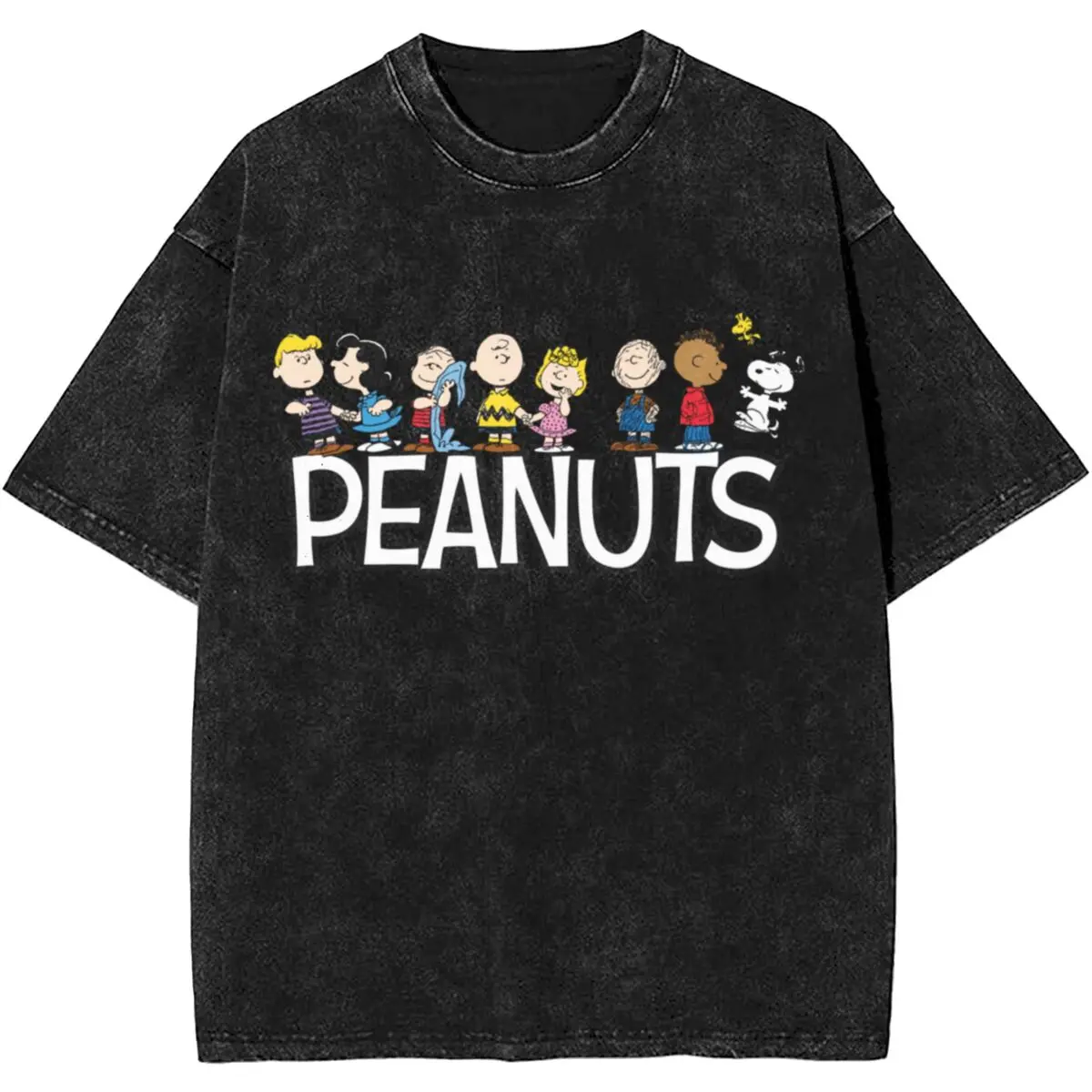 Casual Peanuts Comic Gang Group T Shirts Merch Snoopy Charlie Brown Tees for Men Women Harajuku T-shirt Clothing