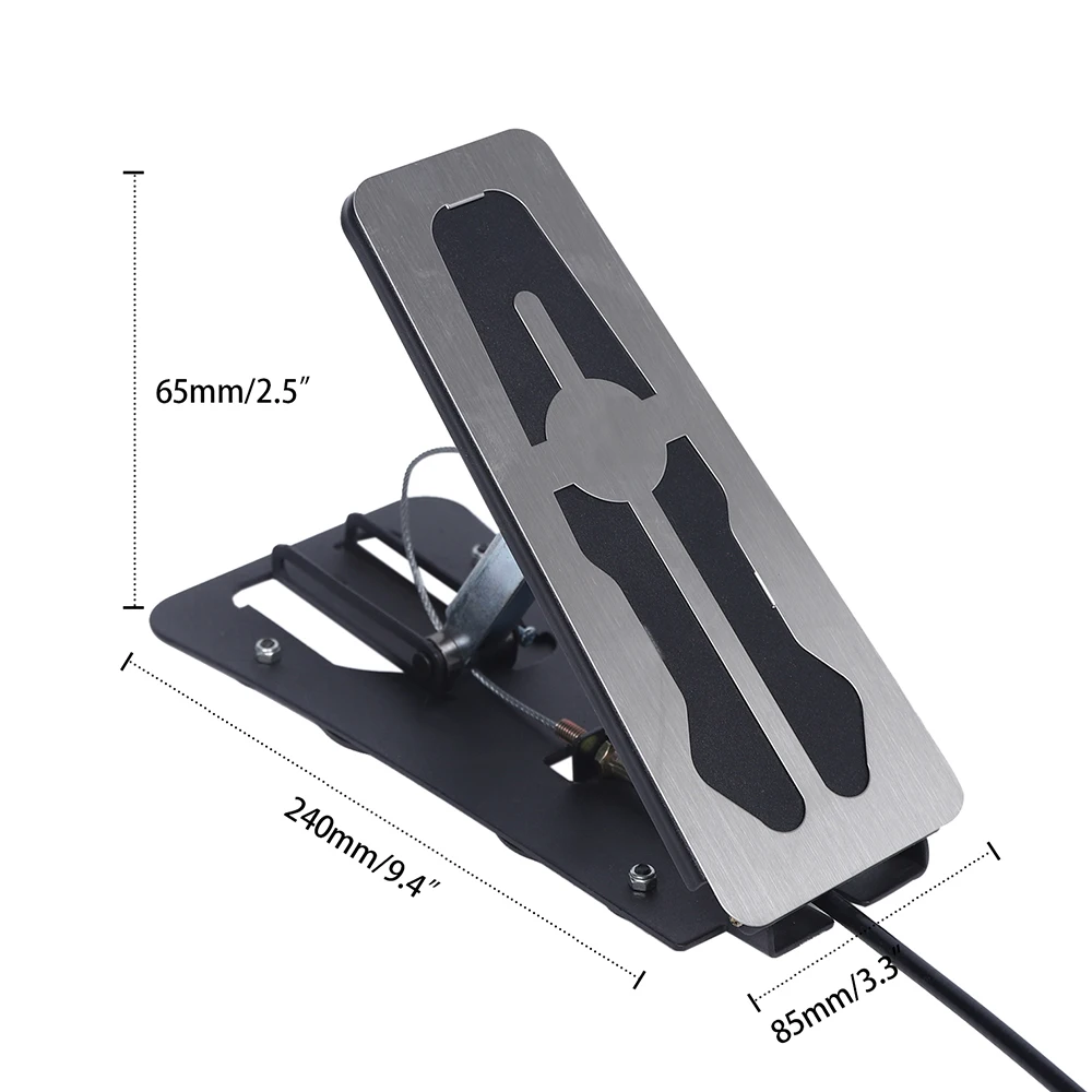 Conductores de frenos duales para el lado del pasajero, Pedal educativo de acero inoxidable, accesorios de 24x8,5x6,5 cm