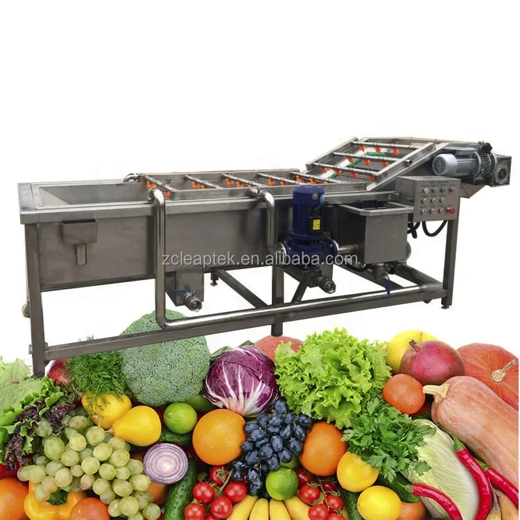 

Commercial Multifunctional 304 Stainless Steel Bubble Washing Machine for Vegetables and Fruits with Core Bearing Component