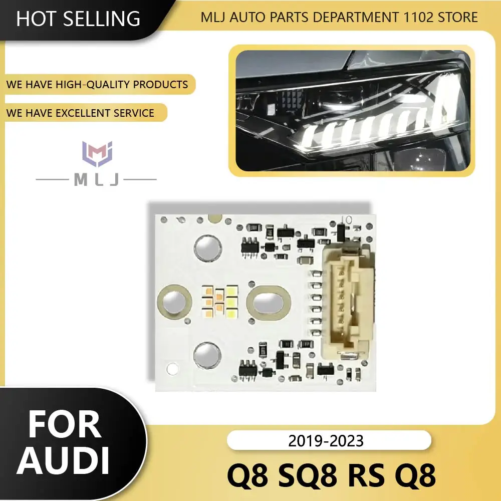 Per Audi Q8 SQ8 Rs Q8 2019-2023 Drl Luci Di Marcia Diurna A Led Luce Di Bordo A Led Che Gira Il Modulo Drl Schede Led Sostituire Oem-image